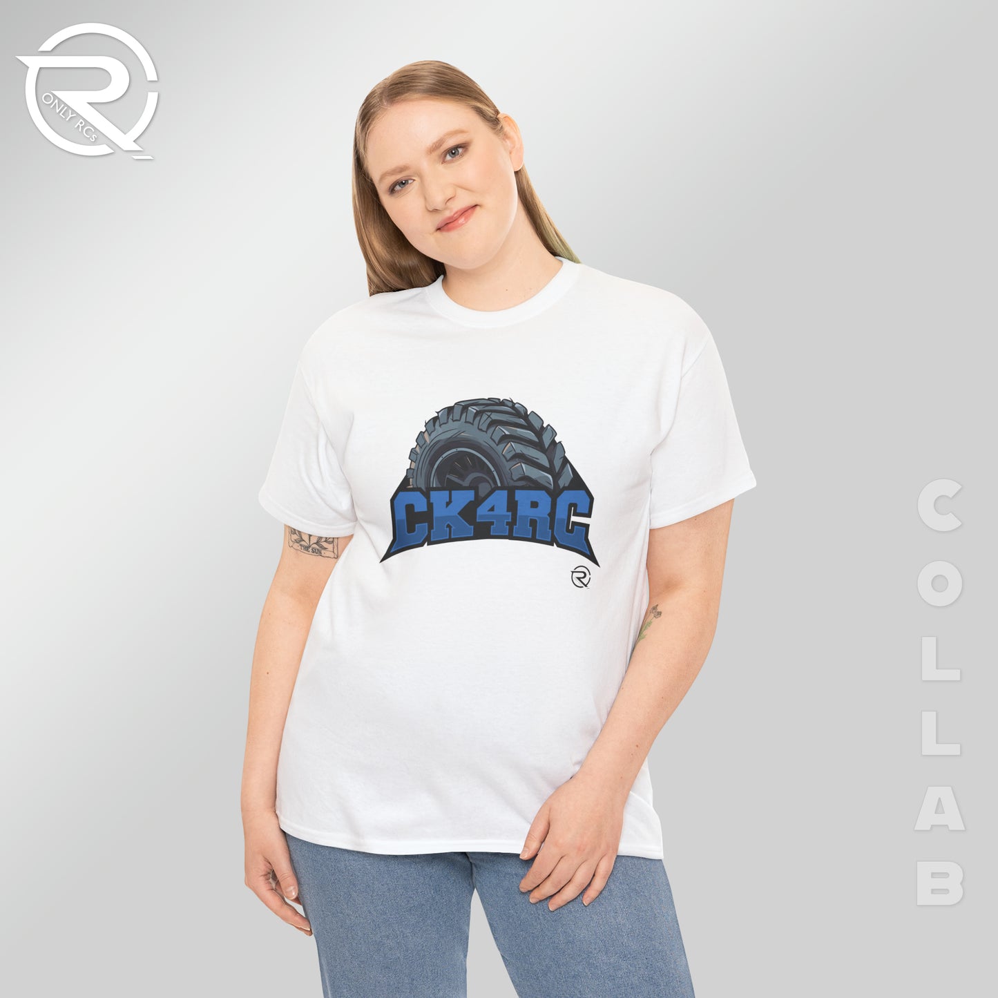 OnlyRCs - CK4RC Logo Heavy Cotton Tee - Collaboration