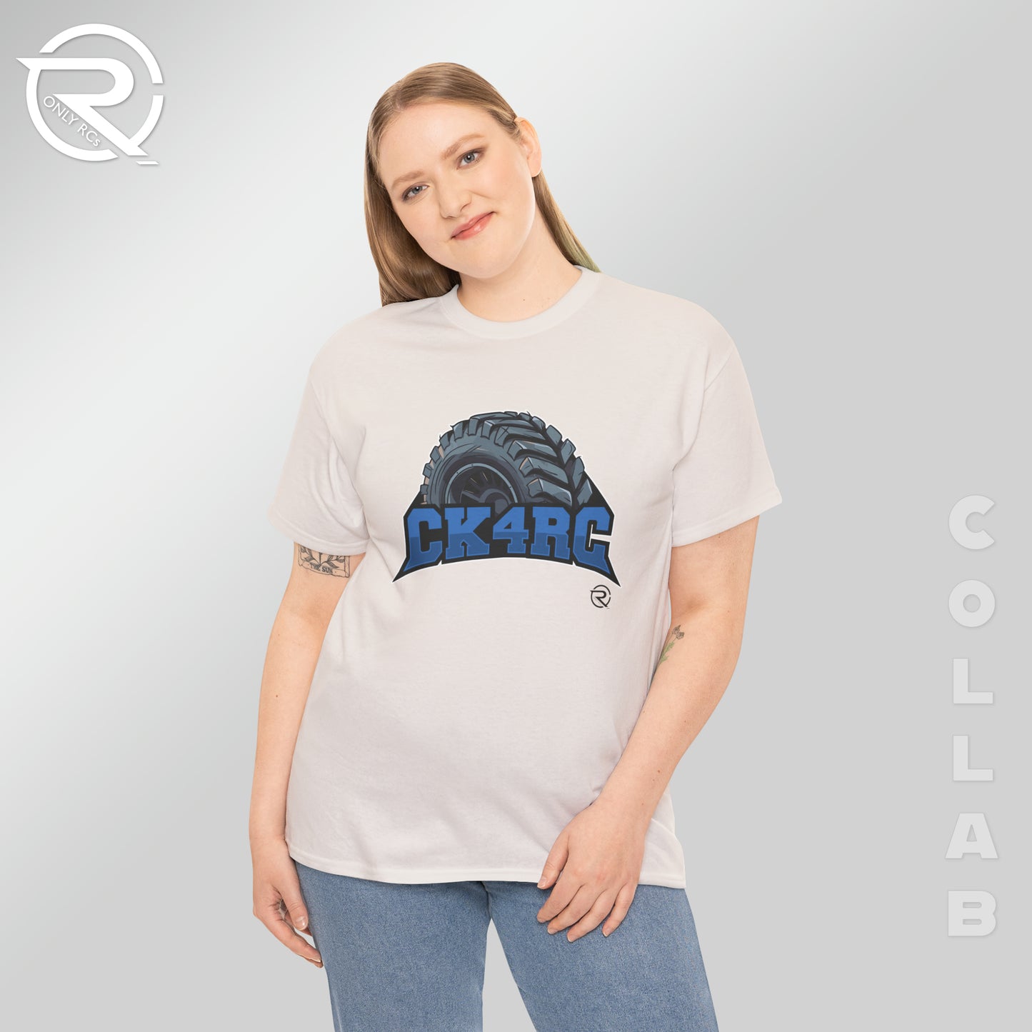 OnlyRCs - CK4RC Logo Heavy Cotton Tee - Collaboration