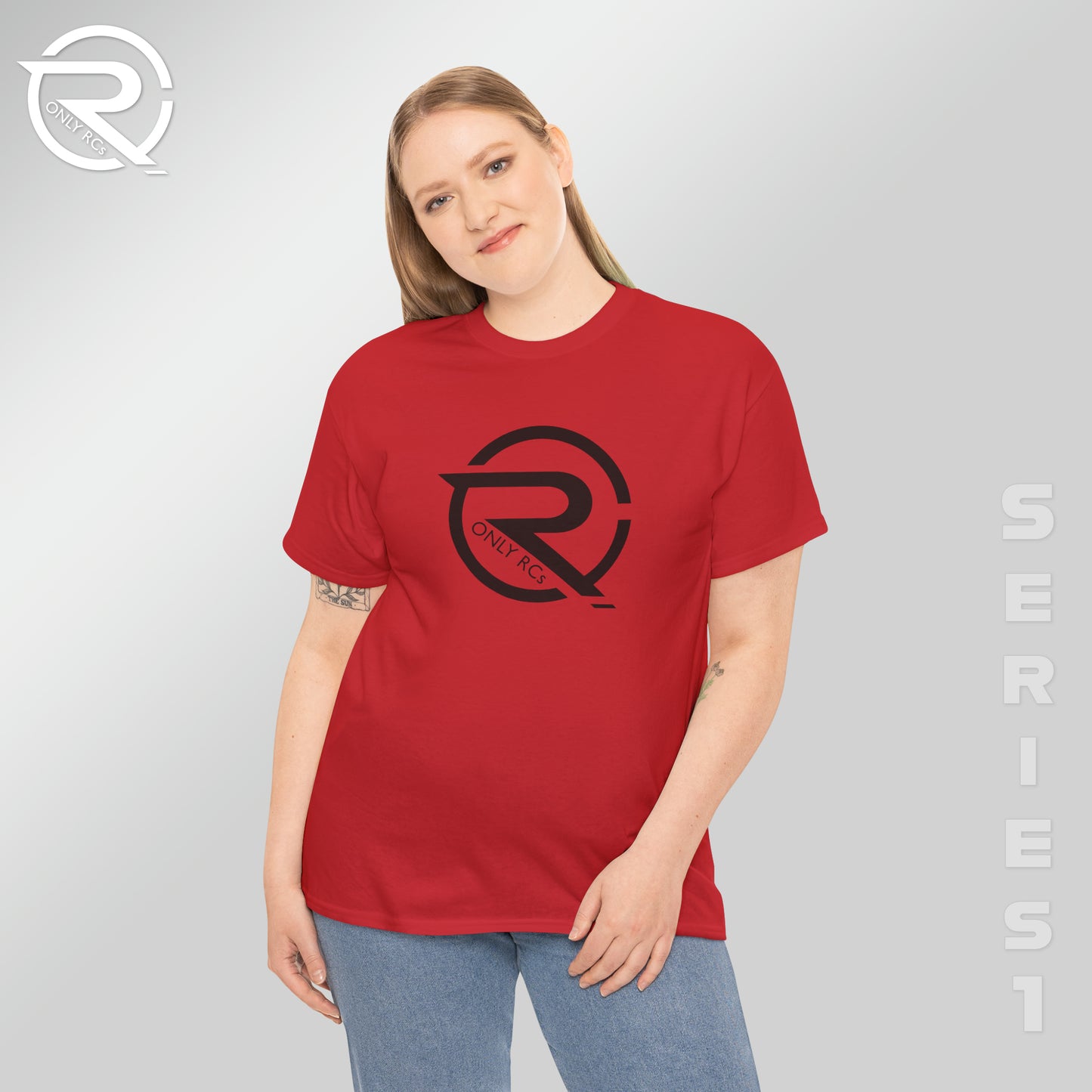 OnlyRCs - OnlyRCs Logo Front and Back Unisex Heavy Cotton Tee - Series 1