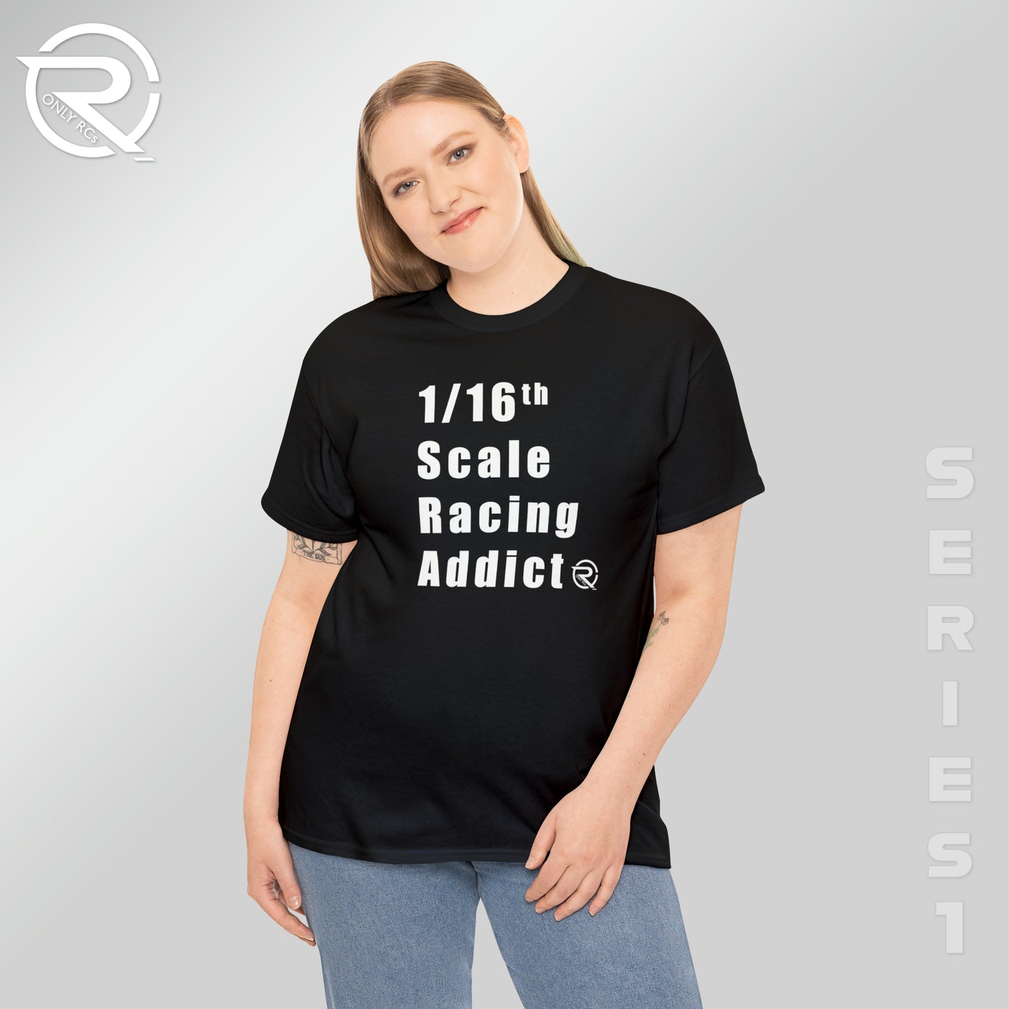 OnlyRCs - 1/16th Scale Racing Addict Heavy Cotton Tee - Series 1