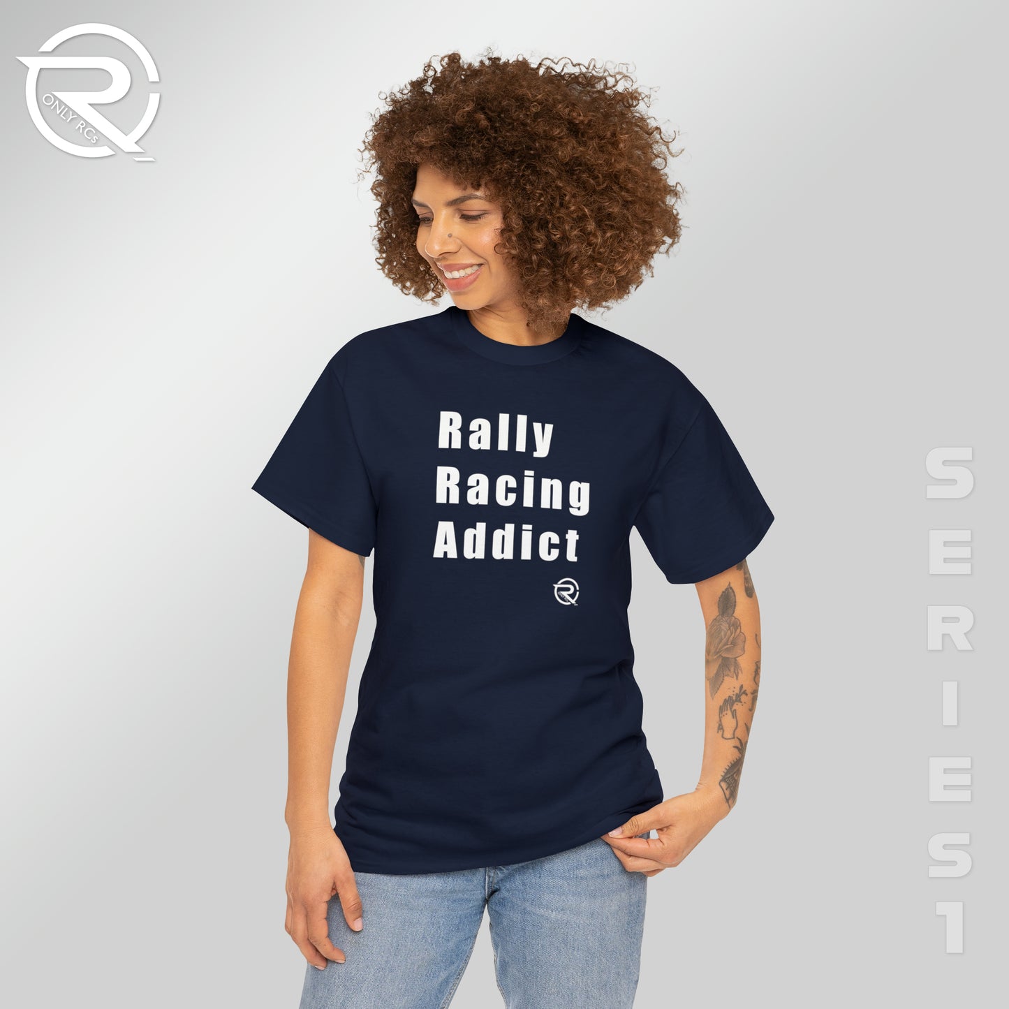 OnlyRCs - Rally Racing Addict Heavy Cotton Tee - Series 1