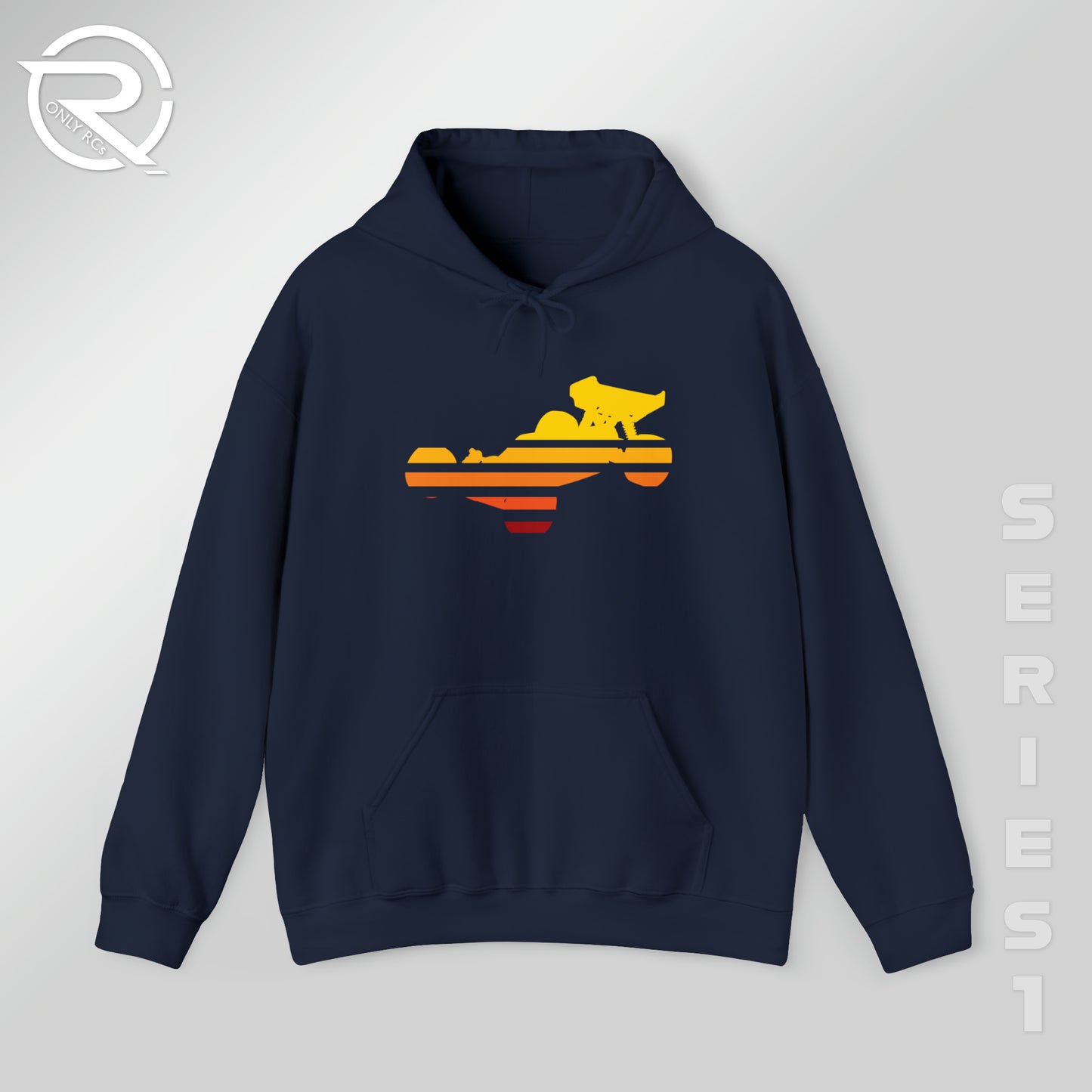 OnlyRCs - Sunset Fade Buggy Unisex Heavy Blend™ Hooded Sweatshirt - Series 1