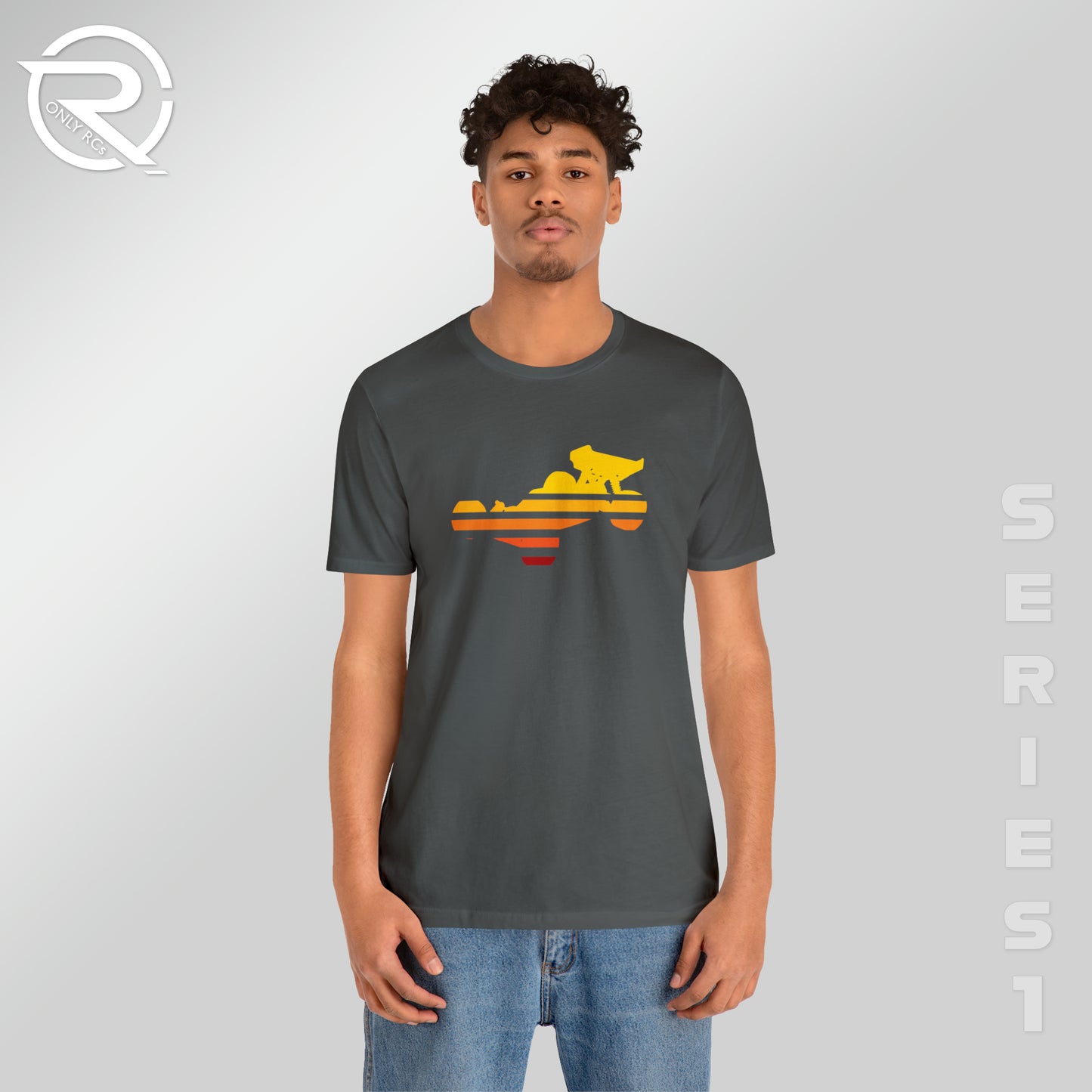 OnlyRCs - Buggy Sunset Fade Unisex Jersey Short Sleeve Tee - Series 1