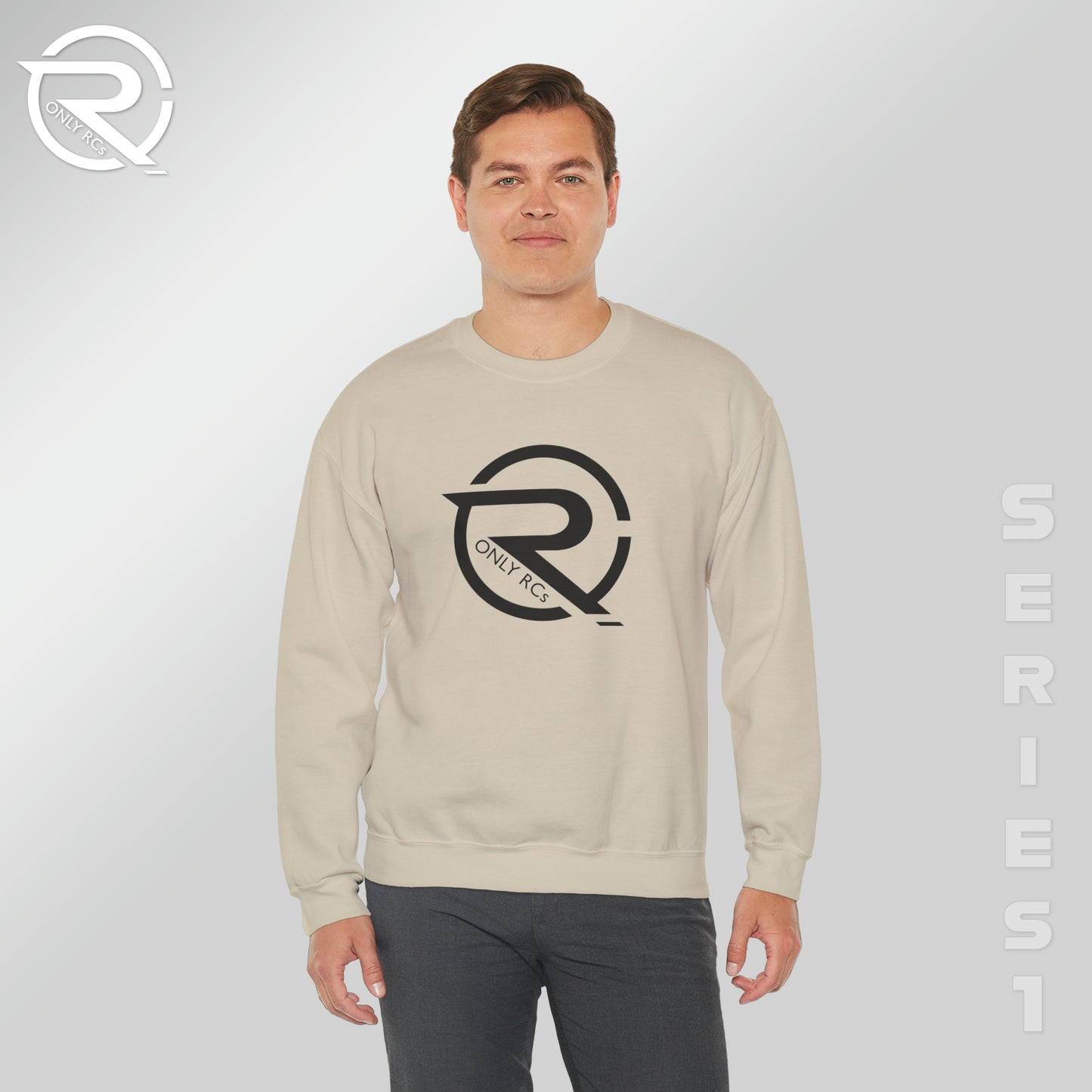 OnlyRCs - OnlyRCs Logo Front and Back Unisex Heavy Blend™ Crewneck Sweatshirt - Series 1