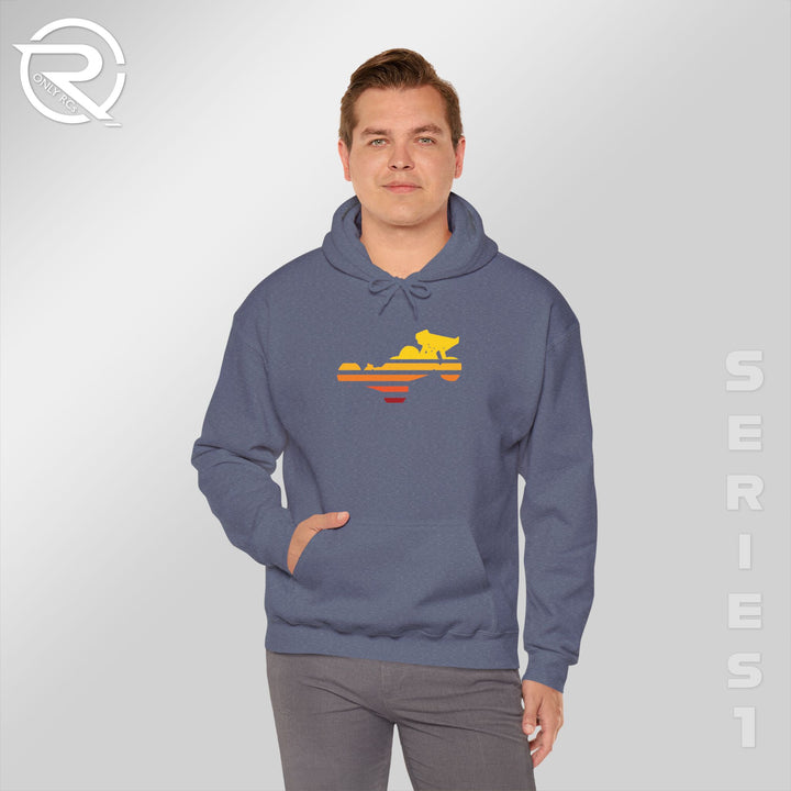 OnlyRCs - Sunset Fade Buggy Unisex Heavy Blend™ Hooded Sweatshirt - Series 1