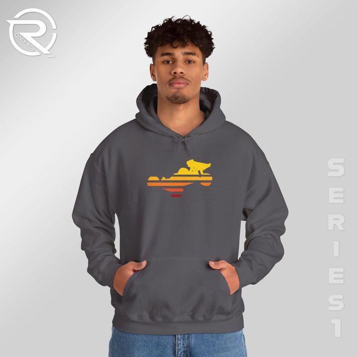 OnlyRCs - Sunset Fade Buggy Unisex Heavy Blend™ Hooded Sweatshirt - Series 1