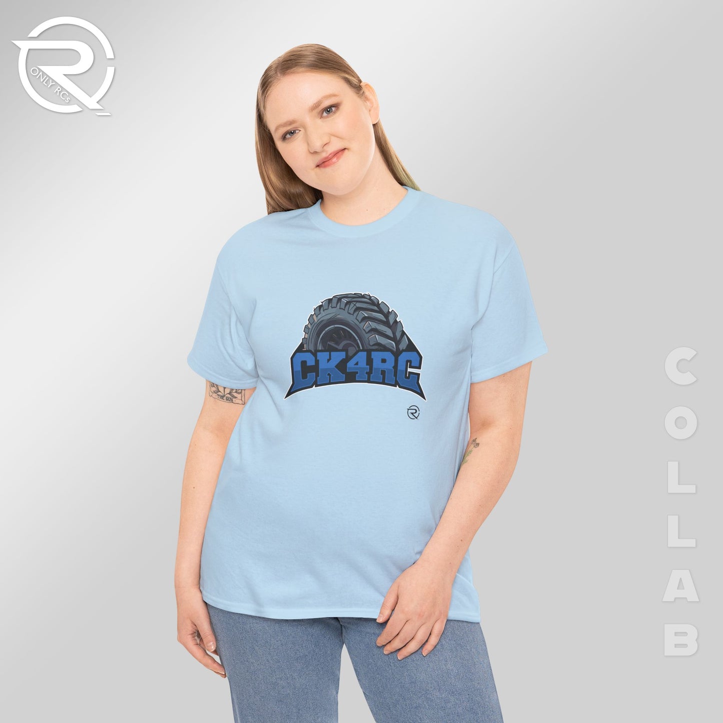 OnlyRCs - CK4RC Logo Heavy Cotton Tee - Collaboration
