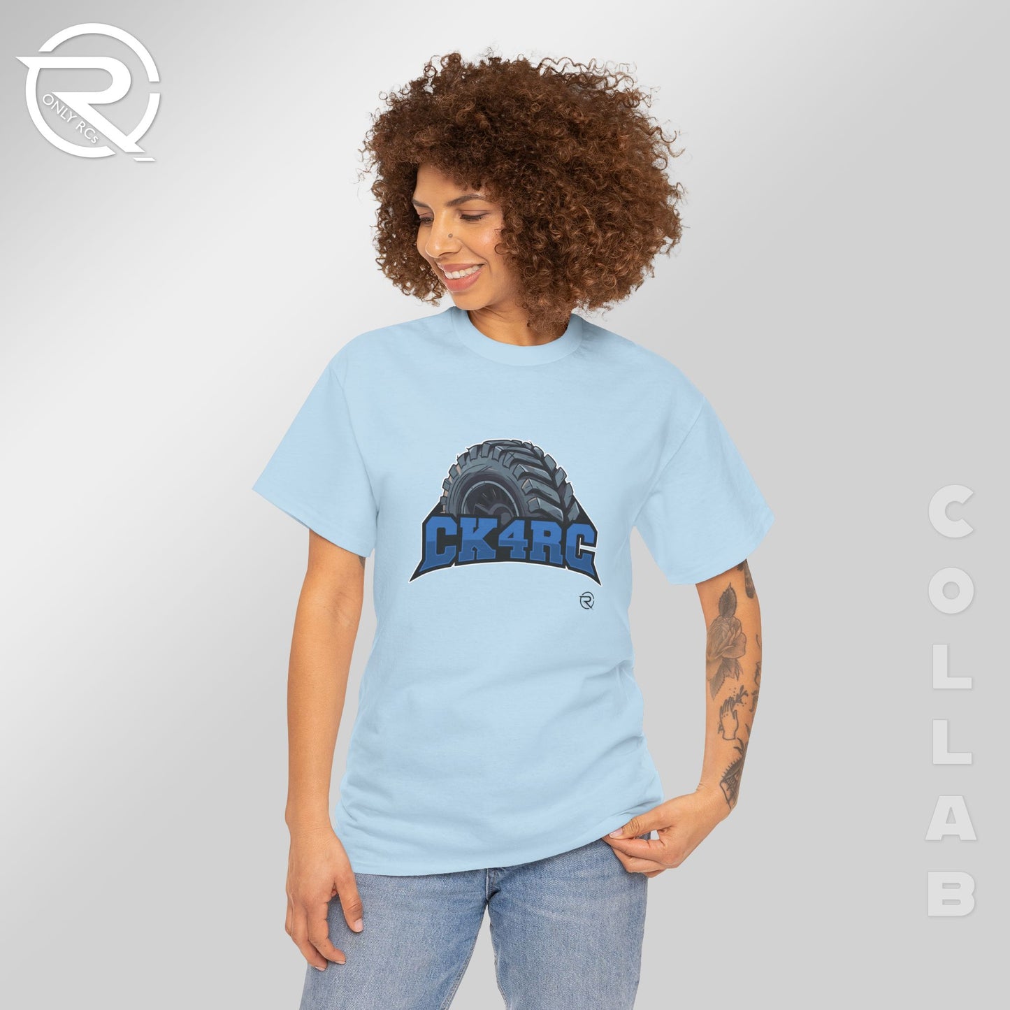OnlyRCs - CK4RC Logo Heavy Cotton Tee - Collaboration