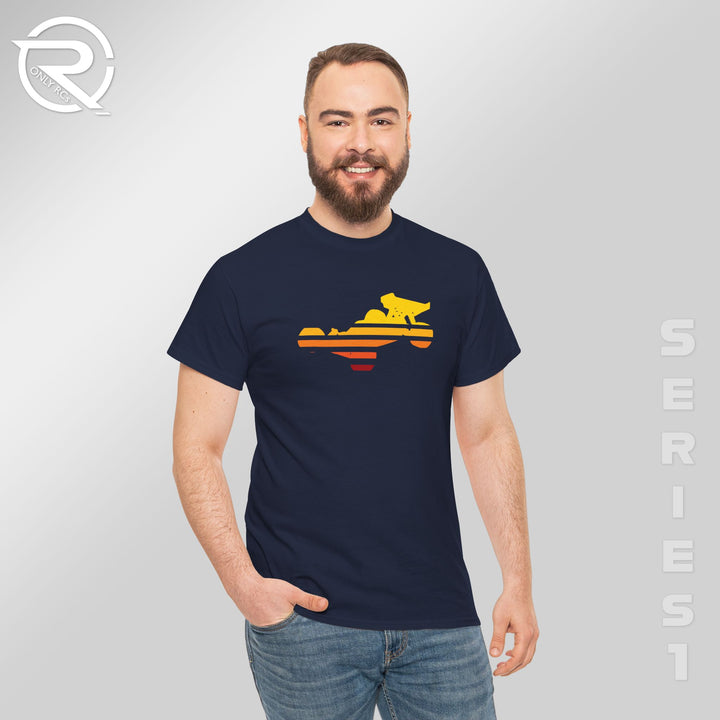 OnlyRCs - Buggy Sunset Fade Heavy Cotton Tee - Series 1
