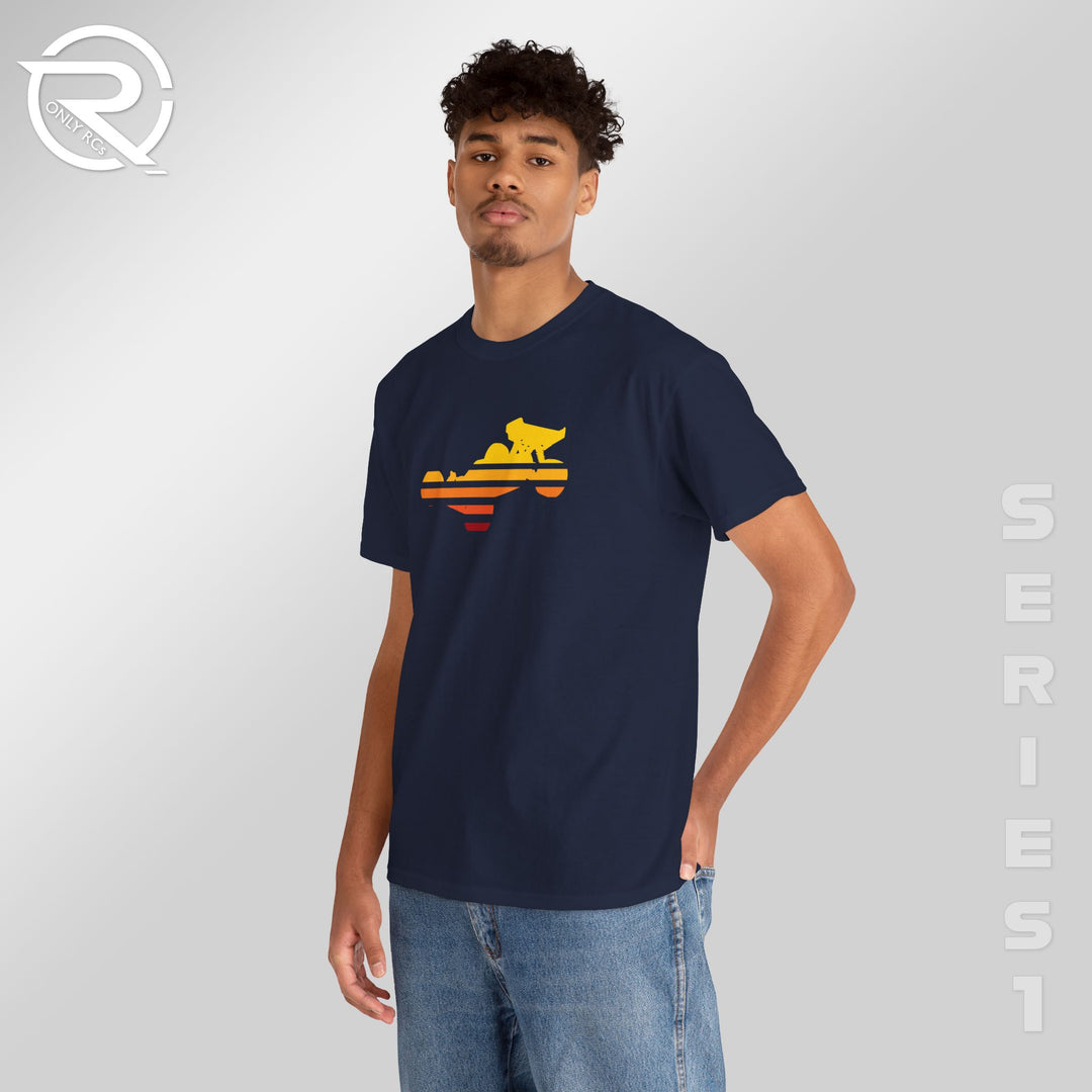 OnlyRCs - Buggy Sunset Fade Heavy Cotton Tee - Series 1