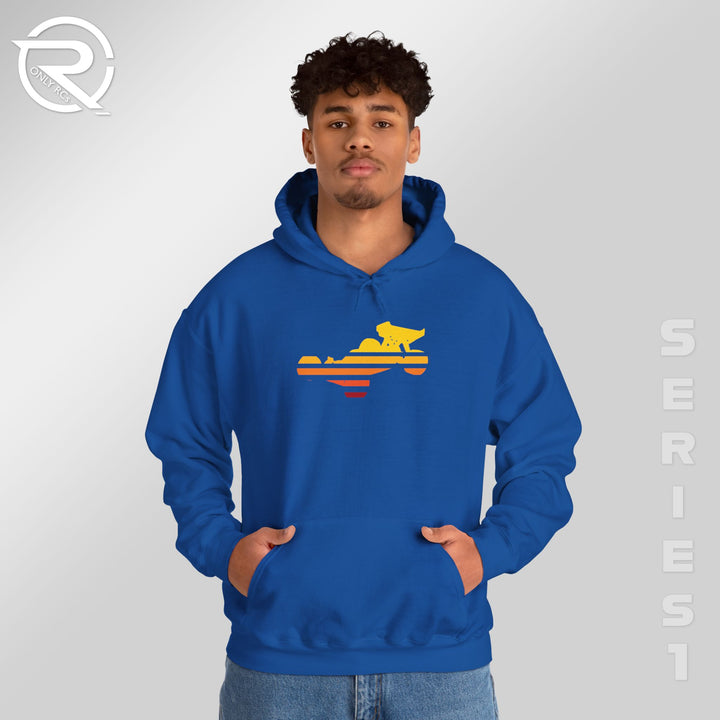 OnlyRCs - Sunset Fade Buggy Unisex Heavy Blend™ Hooded Sweatshirt - Series 1