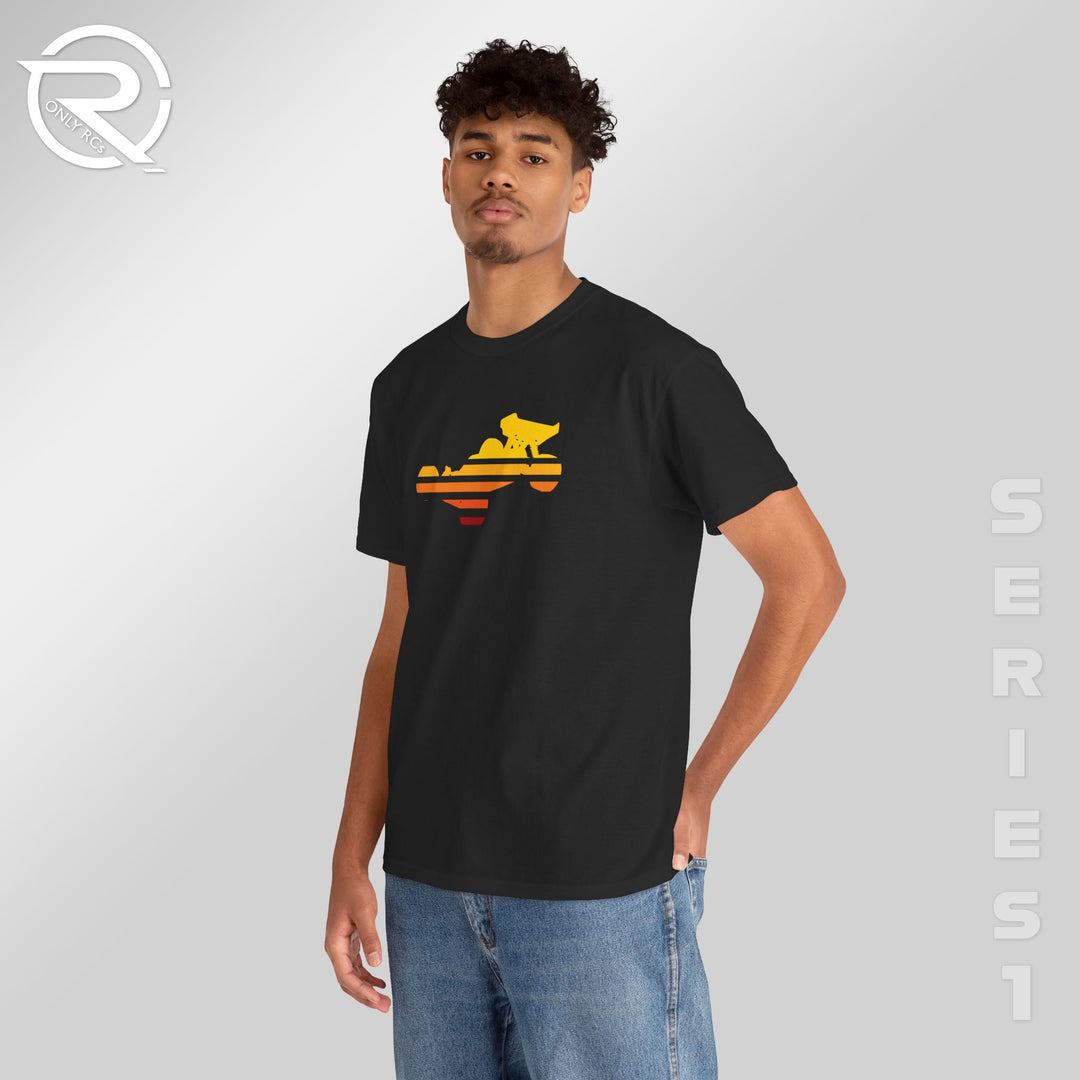 OnlyRCs - Buggy Sunset Fade Heavy Cotton Tee - Series 1