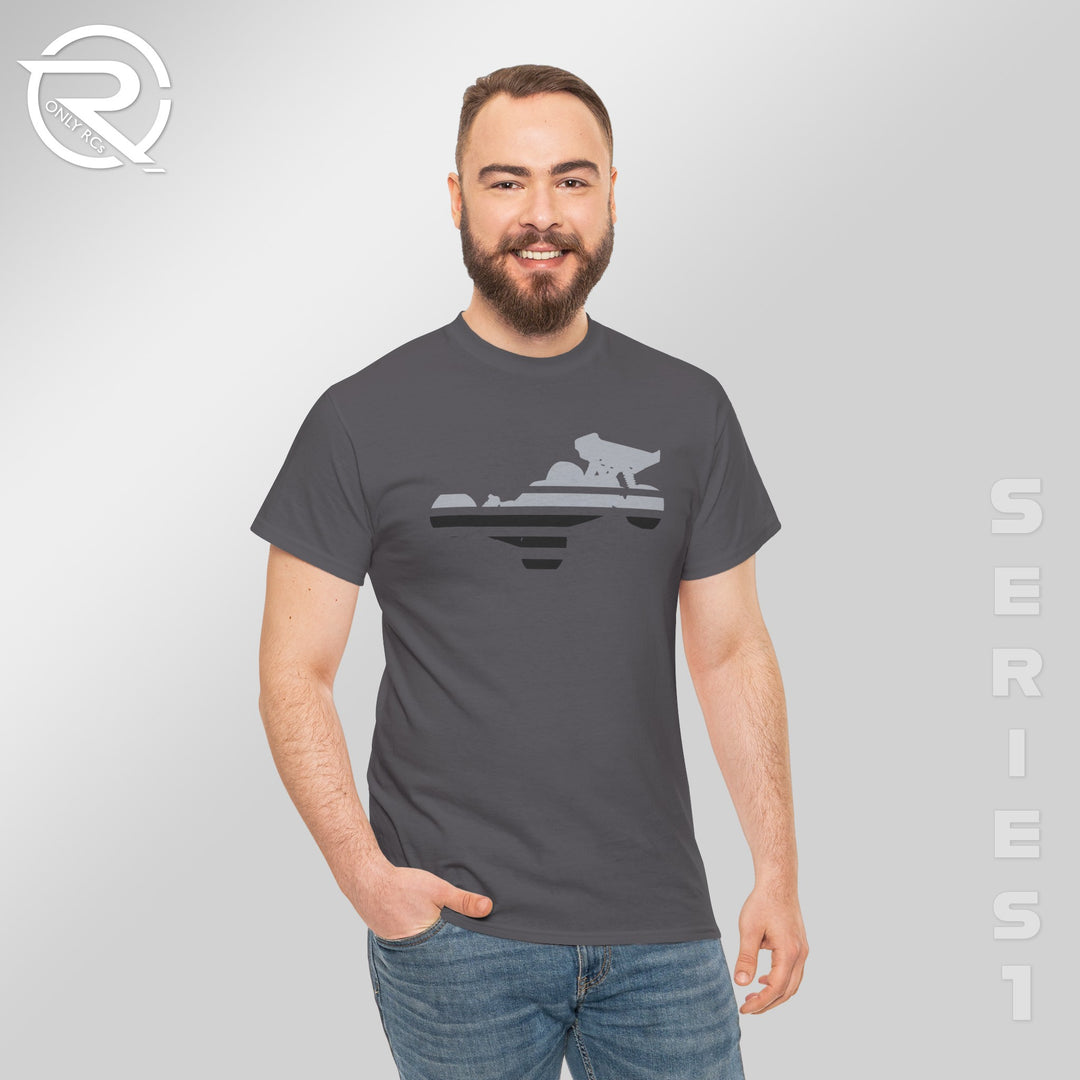 OnlyRCs - Buggy Black and Gray Fade Heavy Cotton Tee - Series 1