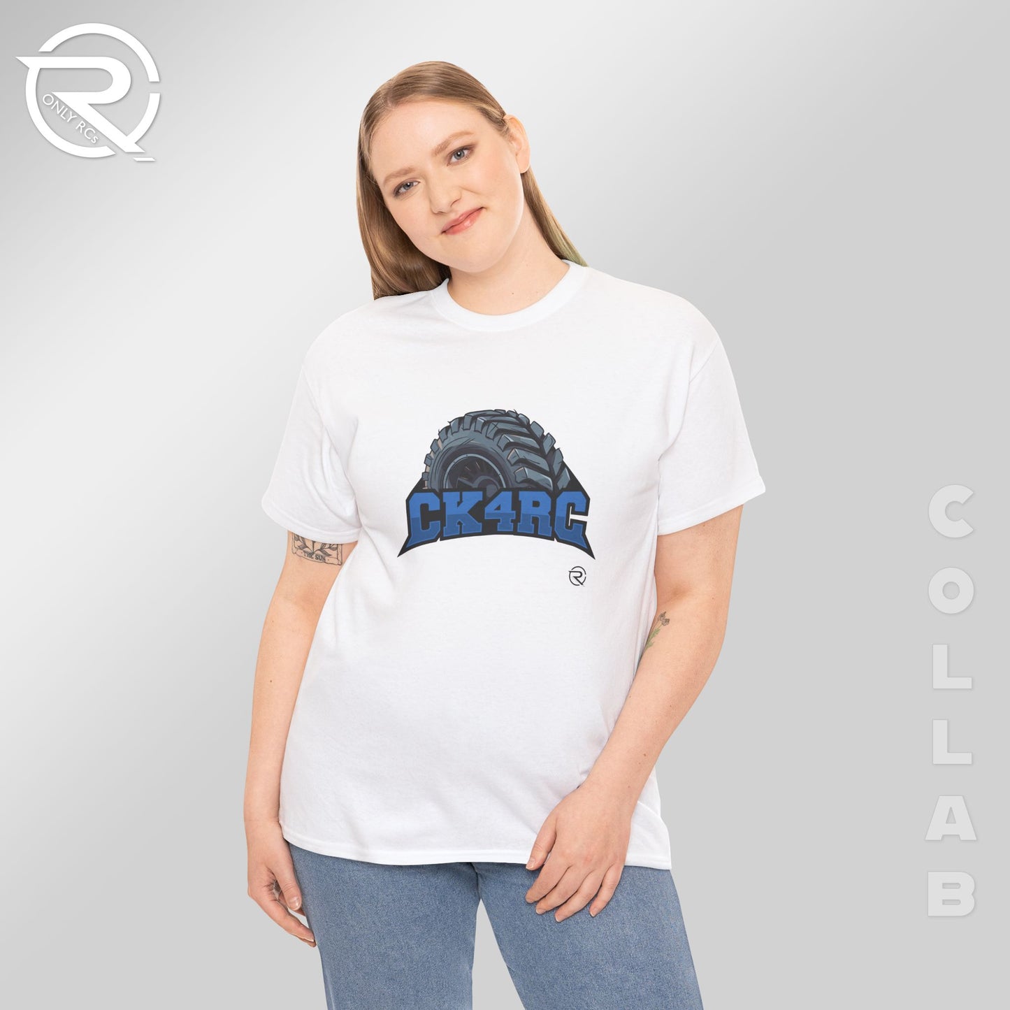 OnlyRCs - CK4RC Logo Heavy Cotton Tee - Collaboration
