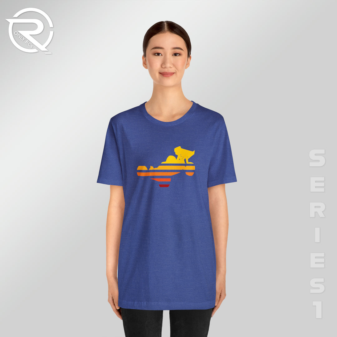 OnlyRCs - Buggy Sunset Fade Unisex Jersey Short Sleeve Tee - Series 1