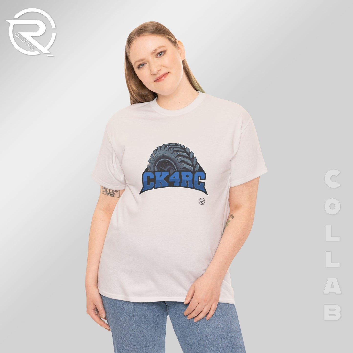 OnlyRCs - CK4RC Logo Heavy Cotton Tee - Collaboration