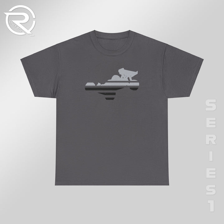 OnlyRCs - Buggy Black and Gray Fade Heavy Cotton Tee - Series 1