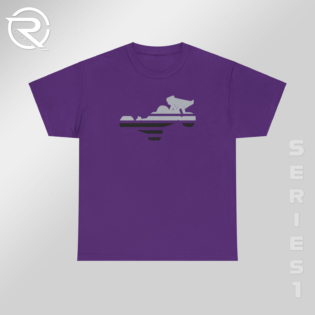 OnlyRCs - Buggy Black and Gray Fade Heavy Cotton Tee - Series 1