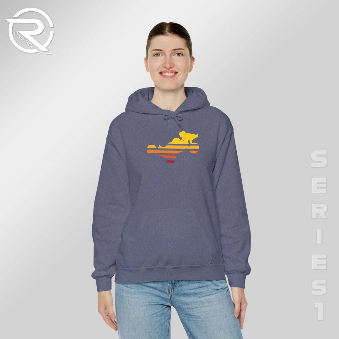 OnlyRCs - Sunset Fade Buggy Unisex Heavy Blend™ Hooded Sweatshirt - Series 1