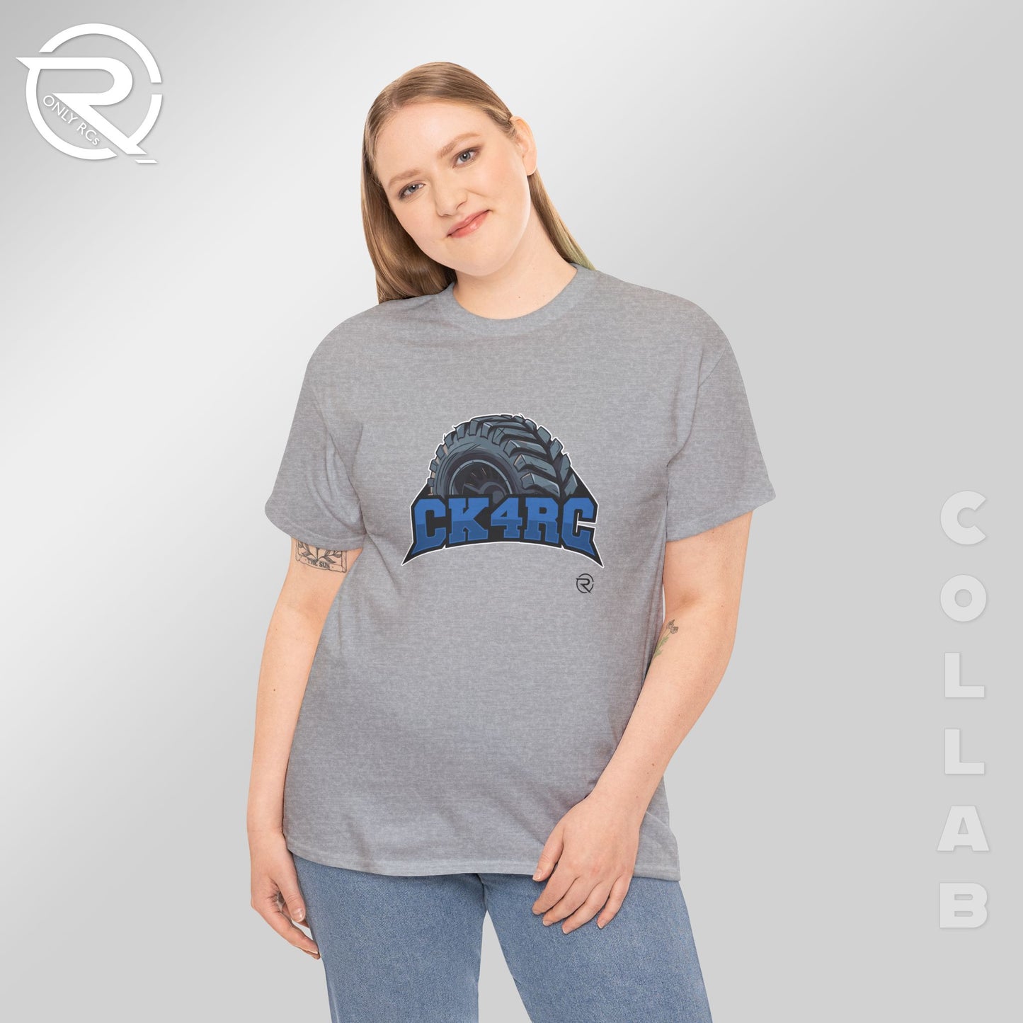 OnlyRCs - CK4RC Logo Heavy Cotton Tee - Collaboration
