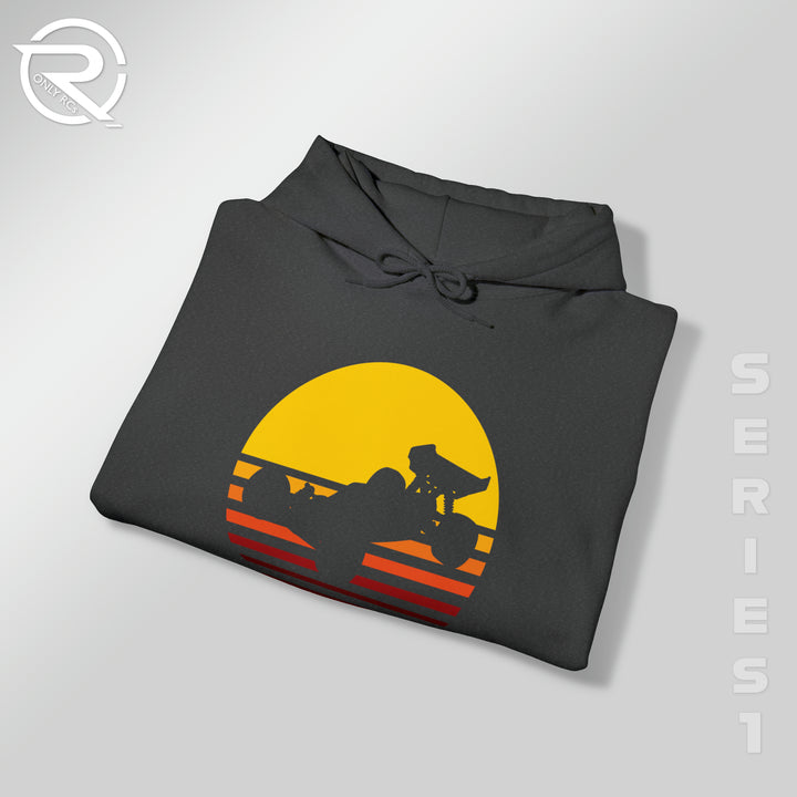 OnlyRCs - Sunset Fade Buggy Silhouette Unisex Heavy Blend™ Hooded Sweatshirt - Series 1