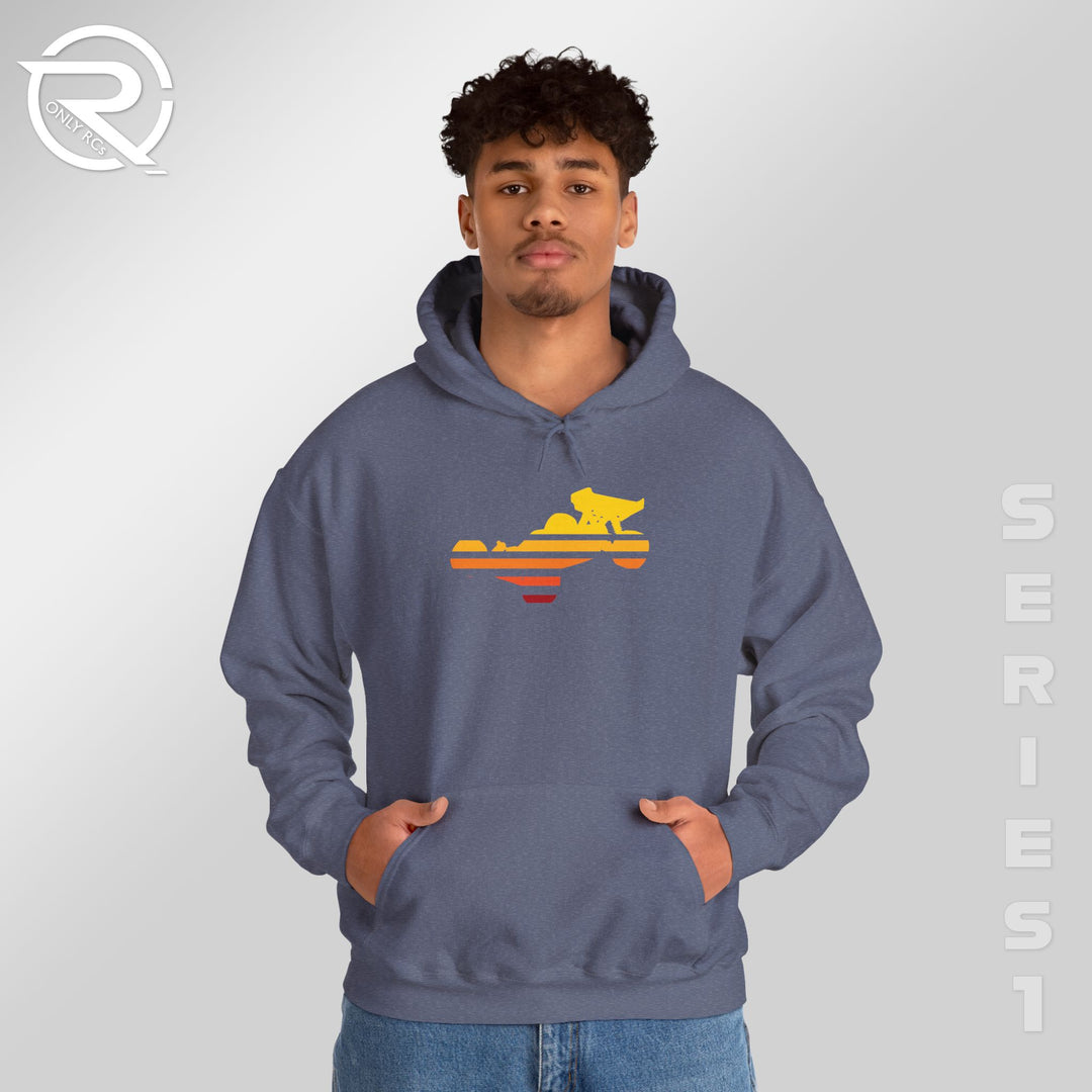 OnlyRCs - Sunset Fade Buggy Unisex Heavy Blend™ Hooded Sweatshirt - Series 1