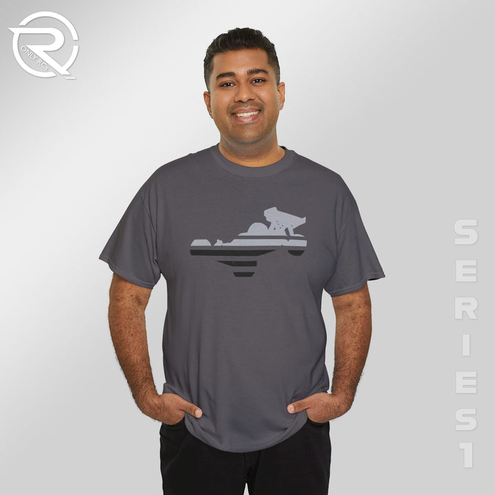 OnlyRCs - Buggy Black and Gray Fade Heavy Cotton Tee - Series 1