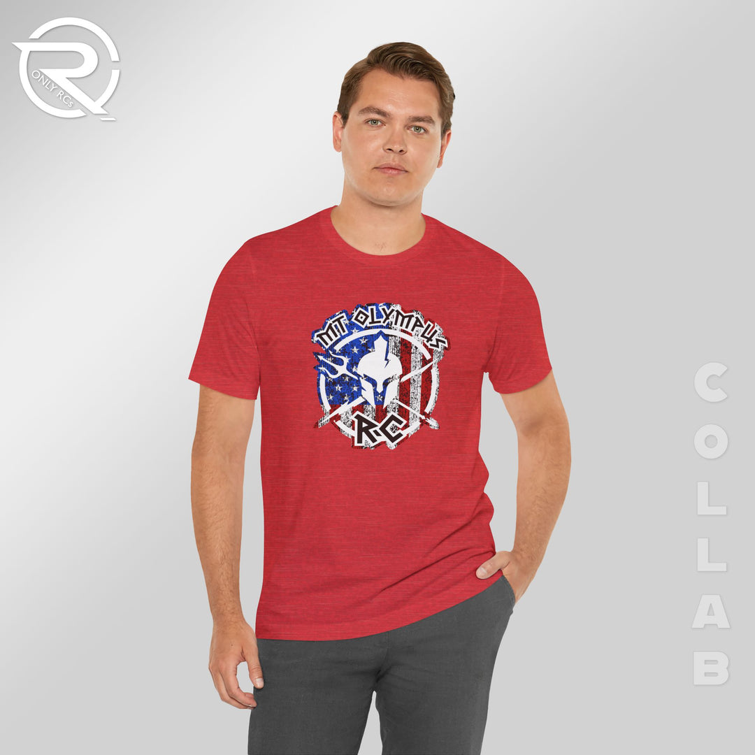 OnlyRCs - Mt. Olympus Patriotic Graphic Tee - Jersey Short Sleeve Collaboration