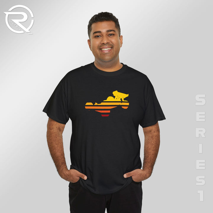 OnlyRCs - Buggy Sunset Fade Heavy Cotton Tee - Series 1