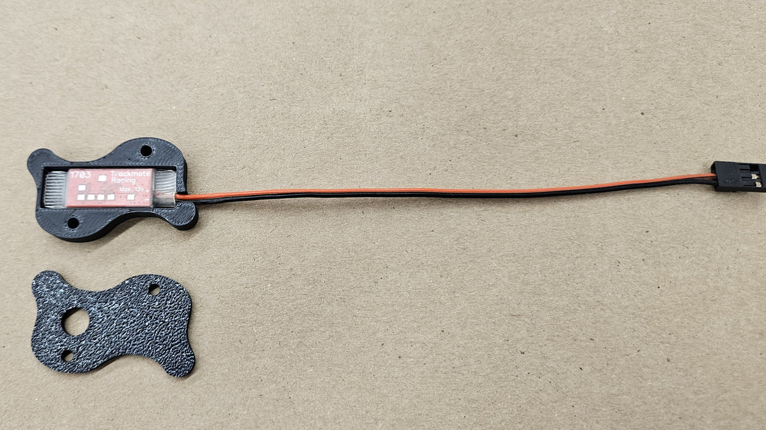 Transponder mount compatible with Trackmate T1601rc Transponders